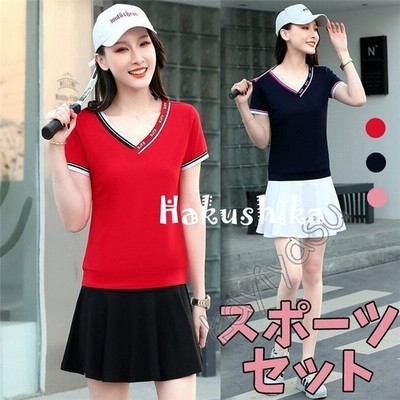 ゴルフウェア レディース 上下 テニスウェア ポロシャツ ゴルフスカート インナーパンツ付き ワンピース スポーツウェア 運動服 通販 Lineポイント最大get Lineショッピング