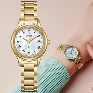 CITIZEN星辰 xC系列 電波對時 鈦金屬 光動能腕錶 27mm/ES9492-57D