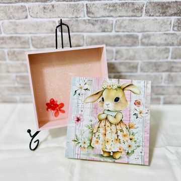 【手工製作】兔子款居家收納木盒
