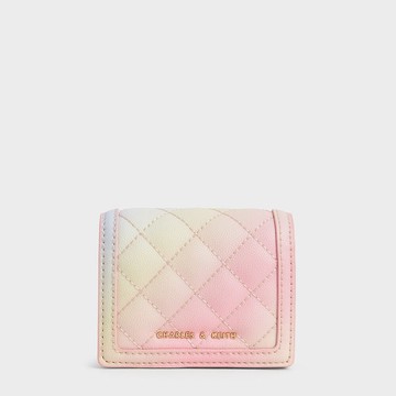 Micaela 菱格鍊帶短夾