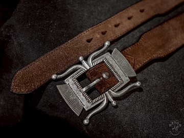 Navajo Style Double-side Leather Belt 印地安風格雙面皮帶