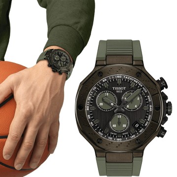 TISSOT 官方受權 T-Race Quartz Chronograph 競速時尚運動錶 男錶 手錶-T1414173706102
