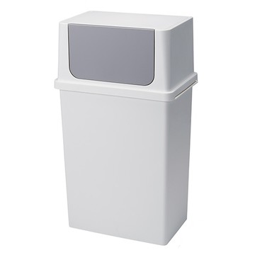 Seals 寬型前開式垃圾桶25L 灰色