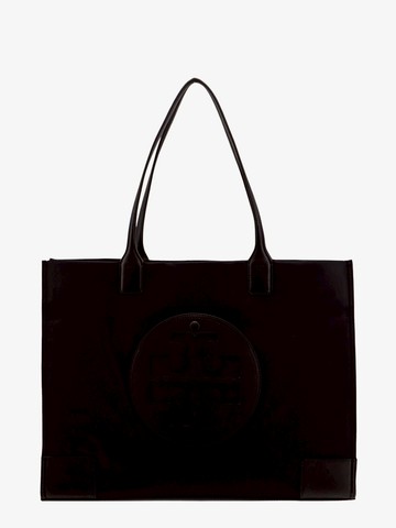 Nylon shoulder bag with frontal leather logo - TORY BURCH - gender_Woman