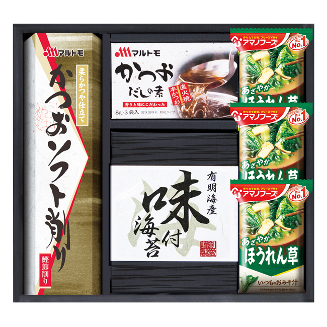 法事引き出物　食品｜｜アマノ　フリーズドライみそ汁＆食卓詰合せ　No.20　※消費税・8％｜粗供養　法事のお返し