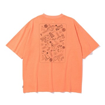 日本限定POLER PIGMENT DAY ONE RELAX FIT TEE 短袖T恤 橘 - M