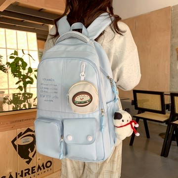 ⚡新款⚡後背包 大容量後背包 包包 大學生 書包 素色 學生後背包 筆電背包 雙肩包 大容量 韓版 背包 男生背包