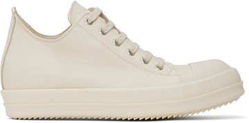 Rick Owens 灰白色 Hollywood Low Sneaks 运动鞋