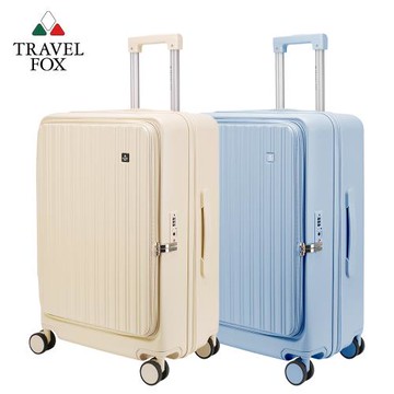TRAVEL FOX 旅狐 24吋爵士旅人上掀式前開加大拉鍊行李箱