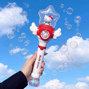 玩具 三麗鷗系列手持泡泡玩具棒 庫洛米 美樂蒂 KITTY 電動魔法愛心翅膀泡泡槍 兒童禮物