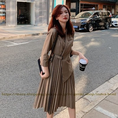 ワンピース セレモニースーツ レディース ママ フォーマルスーツ 卒業式ワンピース シンプル 卒業式 入園式 長袖 Ol きれいめ 通販 Lineポイント最大get Lineショッピング