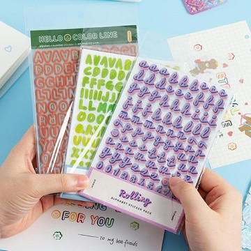 英文貼紙 字母貼紙 彩色貼紙 手帳貼紙 裝飾貼紙 封口貼紙 卡片貼紙 咕卡貼紙 咕盤貼紙【BlueCat】【JC5510】