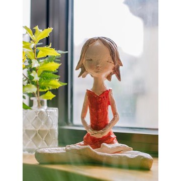 掬涵維納斯之城樹脂少女擺件可愛客廳桌面裝飾品送女生日禮物