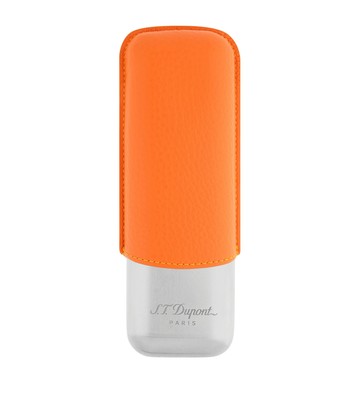 S. T. Dupont Calf Leather 2-Cigar Case