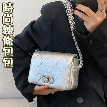 包包女 鏈條包 腋下包 小香風包包 菱格鏈條包 小方包 韓國包包 復古包包 閨蜜包包 隨身小包 022