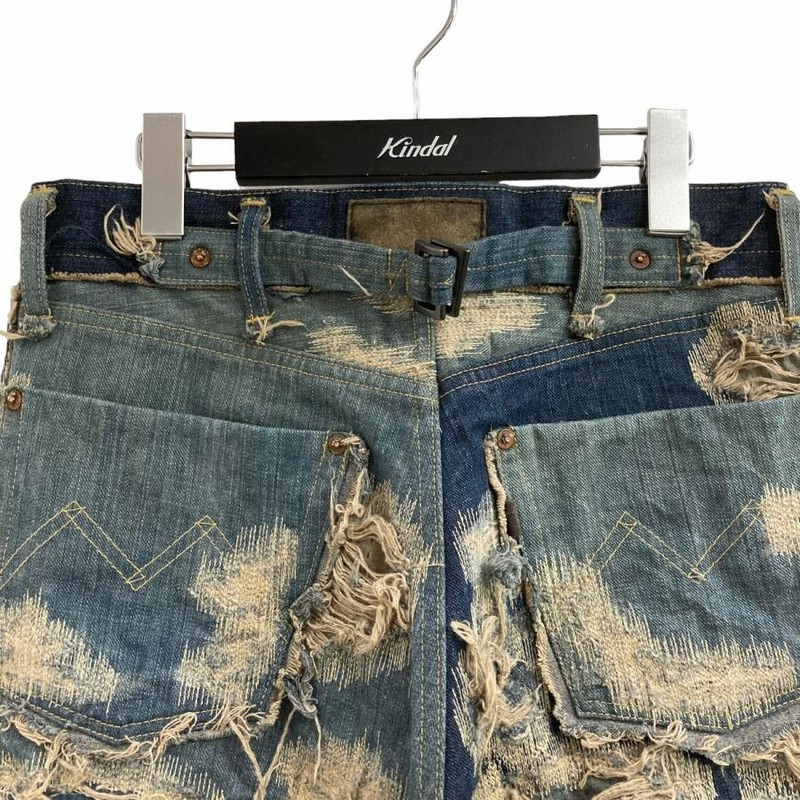 マイナス MINUS 100YEARS JEANS LOT．20601XX リペア加工デニム