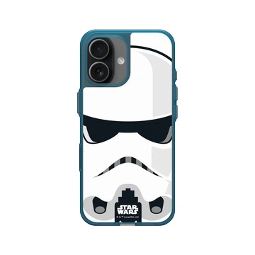 iPhone 17 Clear (相機按鈕) 夜幕藍 - 迪士尼-星際大戰 Star Wars - 風暴兵-大臉系列