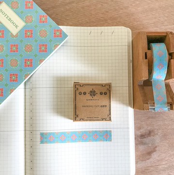 老花磚精裝紙膠帶 四季陽春