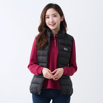 遊遍天下 女款立領顯瘦防風防潑水90%羽絨背心