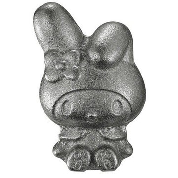 【震撼精品百貨】My Melody_美樂蒂~日本三麗鷗Sanrio 美樂蒂 日製 鐵玉 南部鐵器 補鐵 (銀坐姿)*12353
