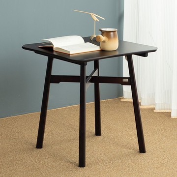 公司貨 超低價 餐桌家用小戶型輕奢現代簡約書桌椅組合日式正方形飯桌全楠竹桌子 快速發貨