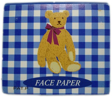 【震撼精品百貨】Holly's Bear 泰迪熊 吸油面紙 藍白格子  震撼日式精品百貨