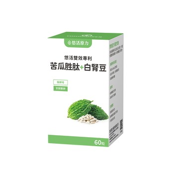 YohoPower 悠活專利苦瓜胜肽+白腎豆植物膠囊(60入/瓶)