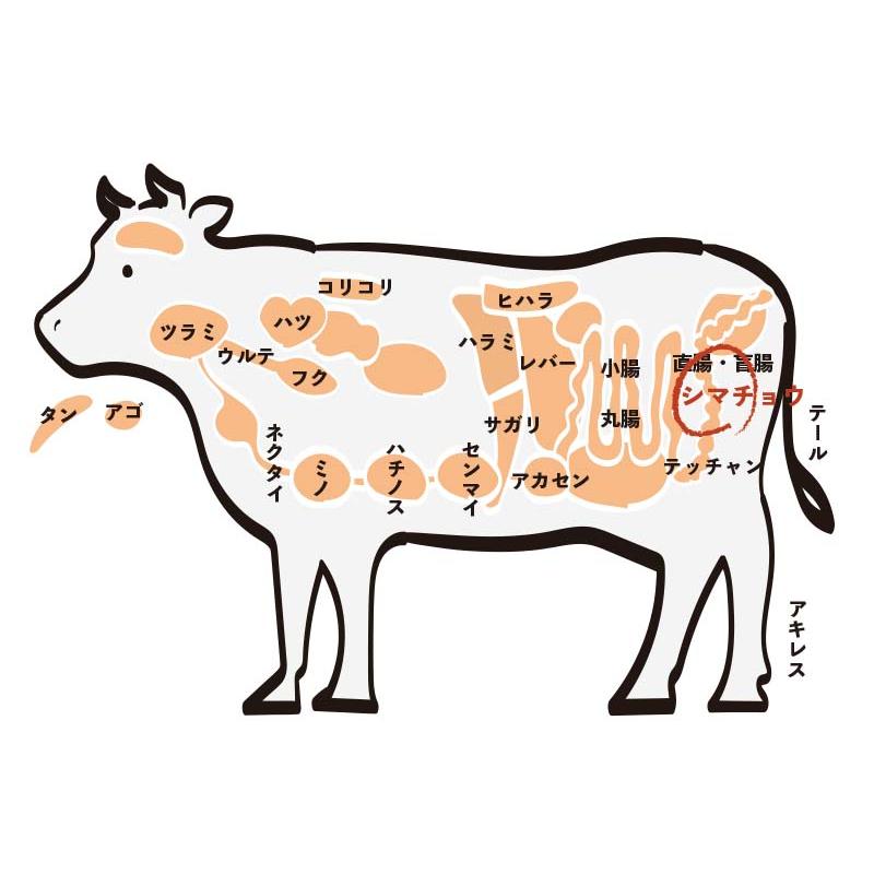 国産牛 新鮮ホルモン シマチョウ（200g）(１〜２人前)