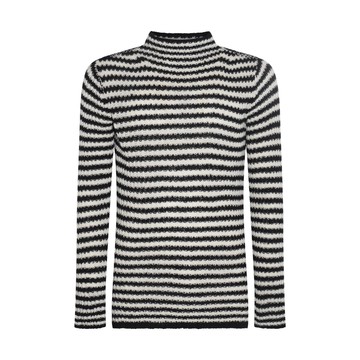Dries Van Noten - White And Black Wool And Cashmere Sweater