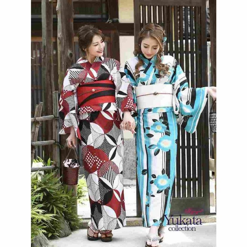 浴衣 セット レディース ゆかた 帯 下駄 キャバ Ryuyu 水色 椿柄