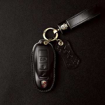 保時捷 PORSCHE 991 911 Macan Cayenne 手縫汽車鑰匙皮套 真皮