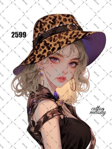 original sticker no.2599 人物貼紙 原創貼紙 原創人物貼紙 裝飾貼紙 cotton melody