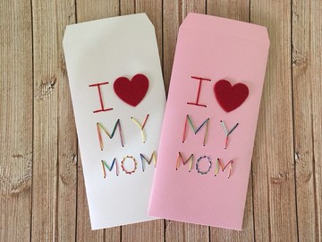 我愛媽媽　縫線紅包