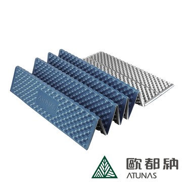 輕量登山折疊睡墊+鋁膜/露營睡墊(A1SBCC01N銀河藍 銀/鋁膜保溫/蛋殼睡墊)