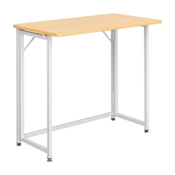 dayneeds 日需百備 日系無印風摺疊書桌 附滑輪組 電腦桌 折疊桌 書桌 SBH837308WHG  漂流木