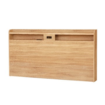 【多瓦娜】迪克素面6尺床頭片(附插座)