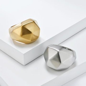 STEEL 鋼戒。幾何時尚（亮銀色8號現貨供應中） | TM