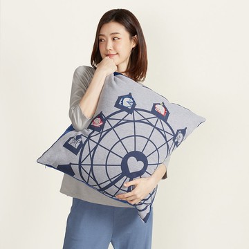 摩天輪方形抱枕(60x60公分)-岩石灰