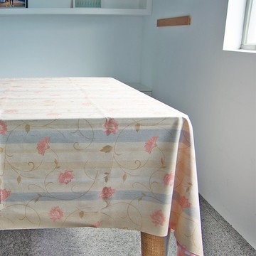 Meiwa 裁切雙面桌巾 粉漾藤花 寬132cm