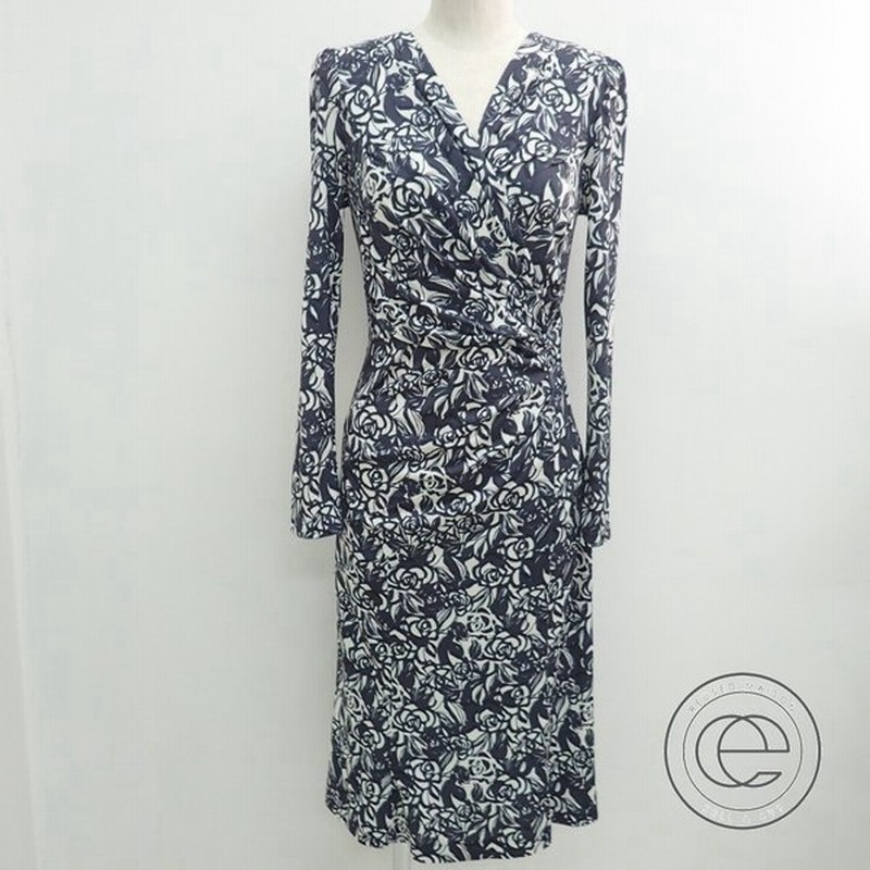 Kay Meケイミー ストレッチ ローズプリント カシュクールワンピース 7 ネイビー系 レディース 通販 Lineポイント最大0 5 Get Lineショッピング