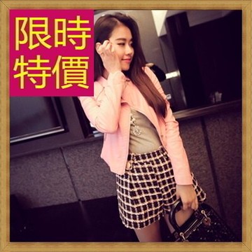 皮衣外套機車夾克-龐克風迷人帥氣女外套2色62m46【獨家進口】【米蘭精品】