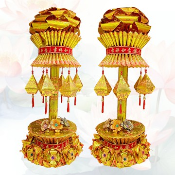 【祭祀用品】壽生 祝壽 蓮花燈 一對兩座 訂購注意事項請看商品詳情
