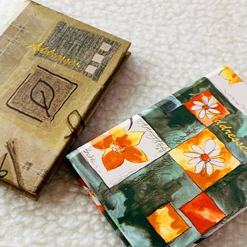 台灣 迷你硬皮插畫風電話簿 / 小冊兩本一組  │精緻 方便攜帶