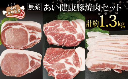 無薬 あい健康豚 焼肉 セット あい健康牧場 バラ 上 厚切り 300g カタロース ステーキ 2枚 ロース ステーキ 2枚 ブタ 豚 ブタ ブランド豚 ブタ 真空パック ブタ ぶた 高級 ブタ 豚肉 長期保存 お肉 肉 にく ステーキ 焼肉 BBQ 冷凍 数量限定 国産 愛媛 宇和島 E020-154004