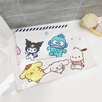 三麗鷗群星會紗布浴巾-多色任選