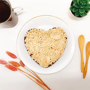 i3微澱粉-限糖蛋糕-愛心巧克力蛋糕6吋x1顆(母親節 父親節 生日蛋糕)