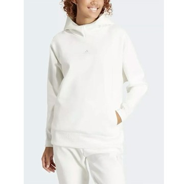 adidas 愛迪達 上衣 女款 長袖上衣 帽T 運動 M Z.N.E.MTBR OH 白 IJ6151