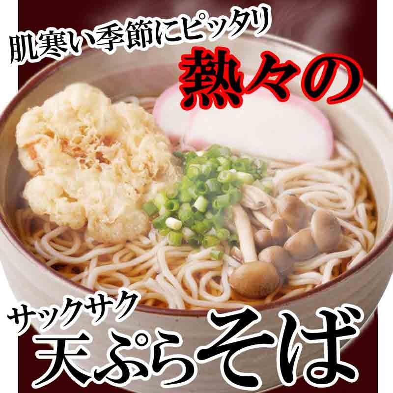 そば 天ぷらそば 5食入り かけそば 鰹ダシ 日高昆布 天ぷら付き 年越しそば 常温保存 簡単調理 まとめ買い 高砂食品 冬季限定