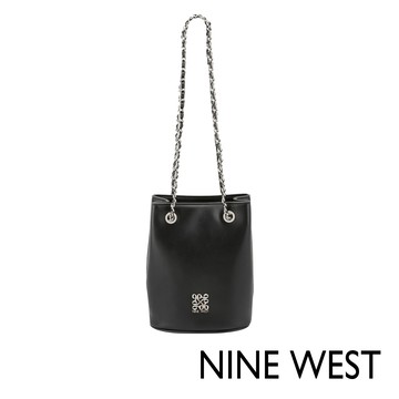NINE WEST OMYRA 鍊帶水桶包-黑色(148673)