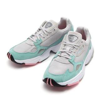 【JOKO JOKO】Adidad Originals Falcon W 湖水綠灰 休閒鞋